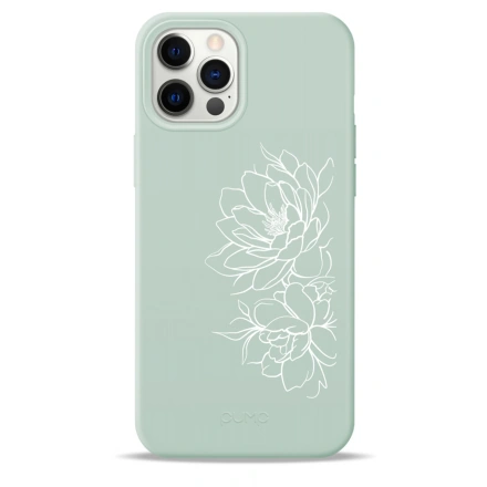 Чохол Pump Silicone Minimalistic Case for iPhone 12 Pro Max - Floral (PMSLMN12(6.7)-7/231)